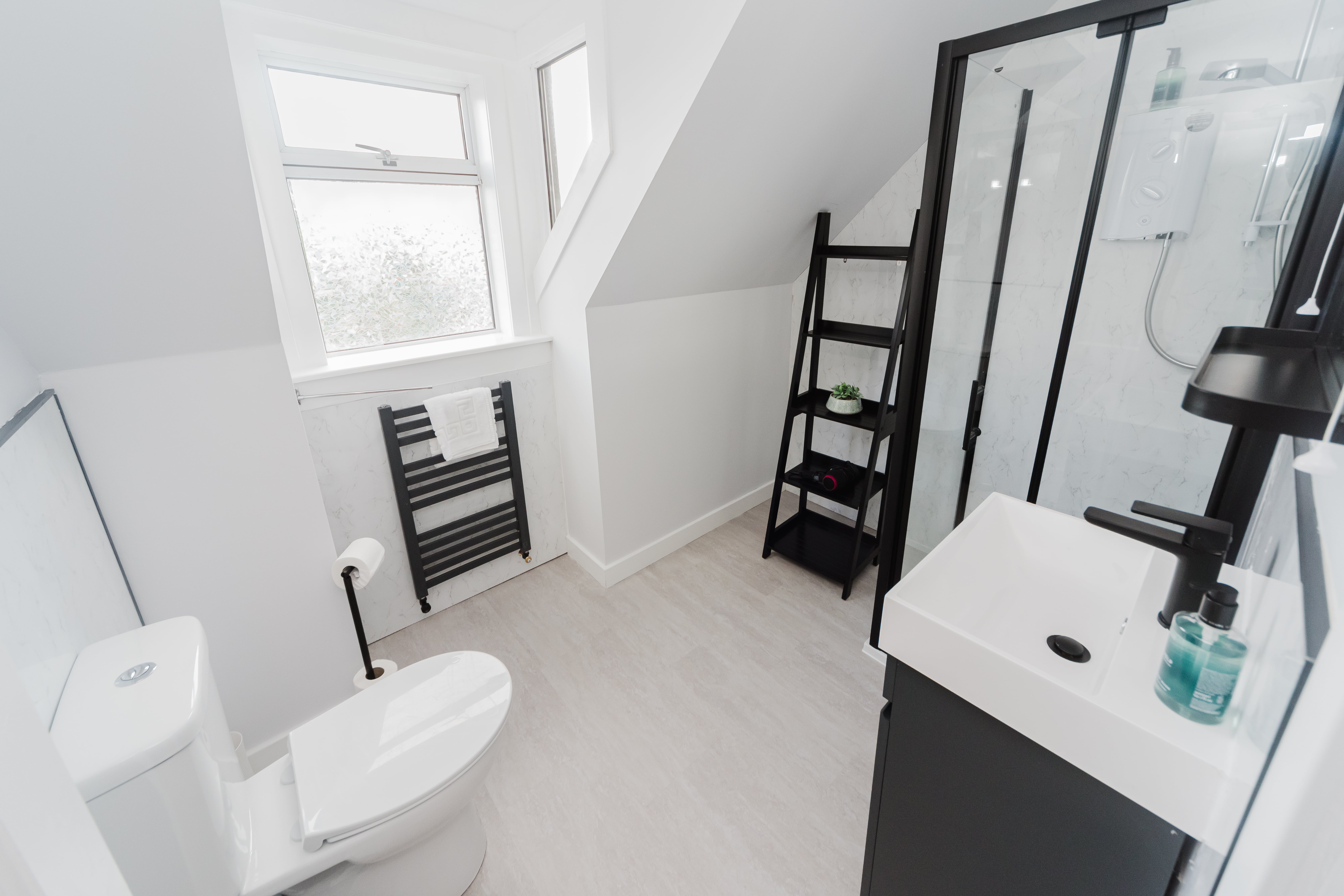Bathroom with walk-in shower